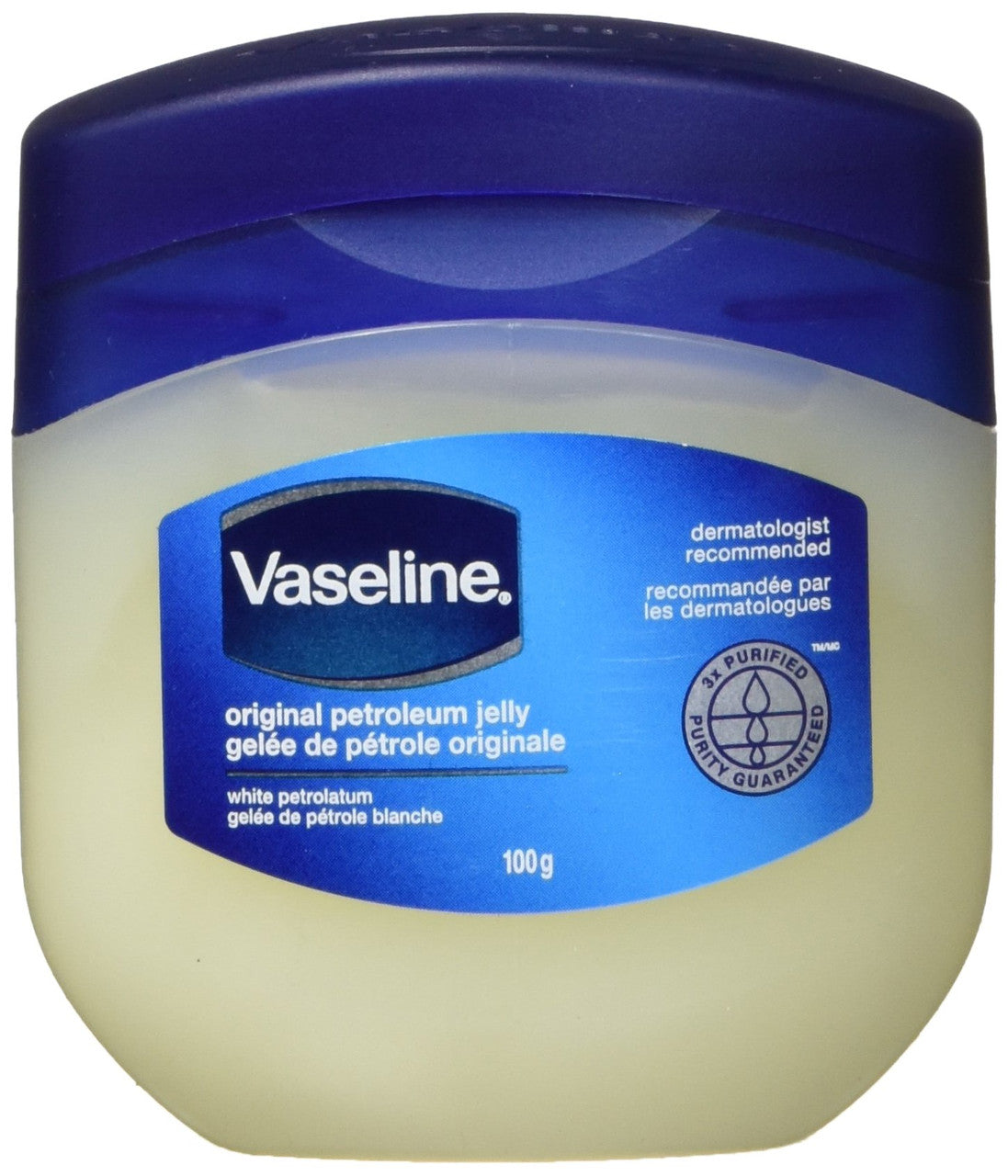 Vaseline Original Petroleum Jelly, 100g/3.5 oz., (Imported from Canada)