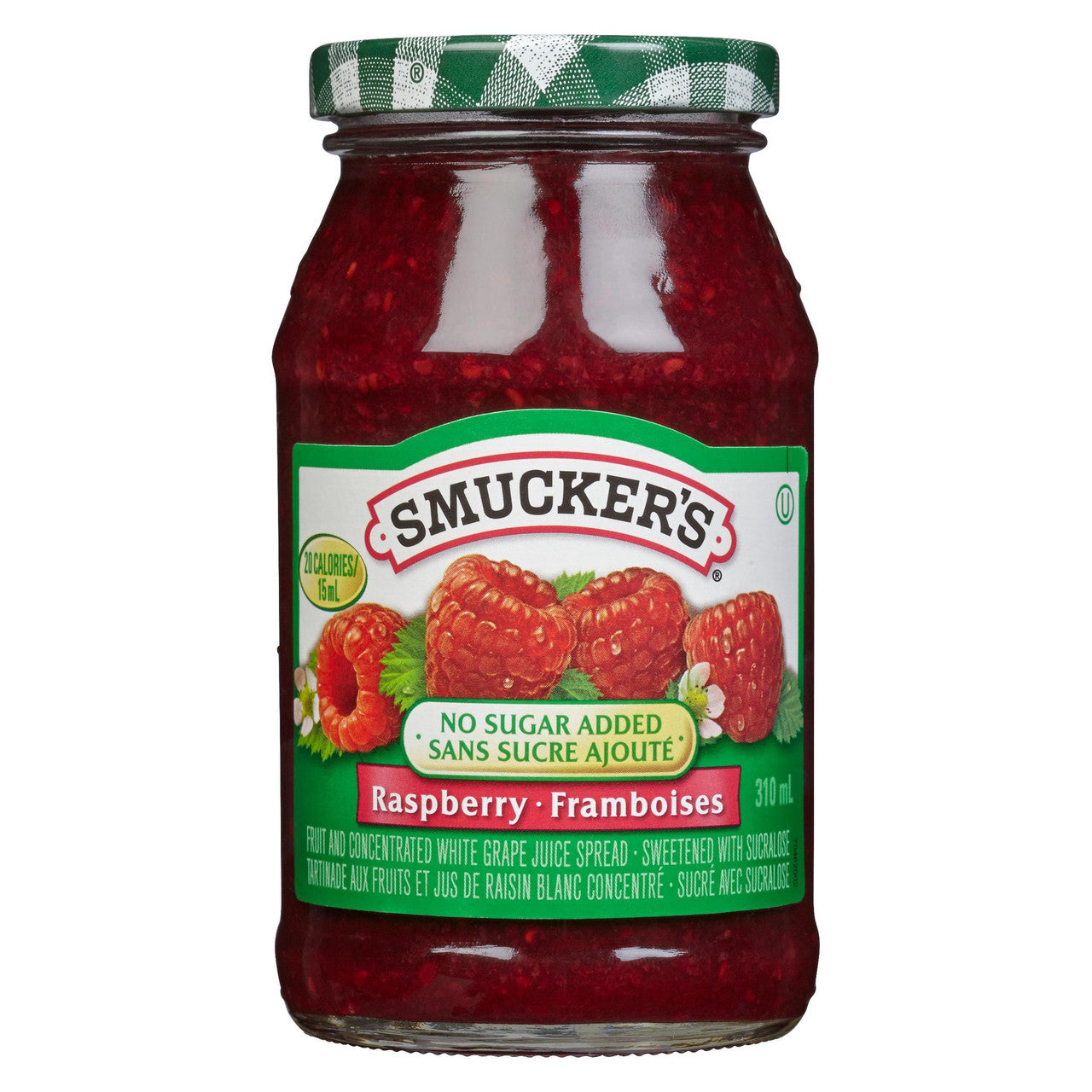 No Sugar Added Raspberry Jam, 310ml/10 oz., Jar {Imported from Canada}