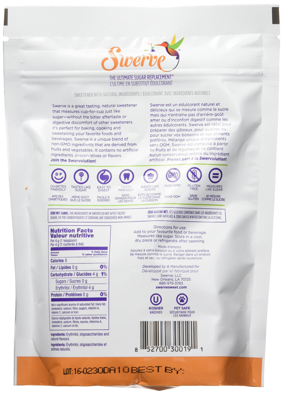 Swerve The Ultimate Sugar Replacement - Granular, 340g/12 oz {Imported from Canada}