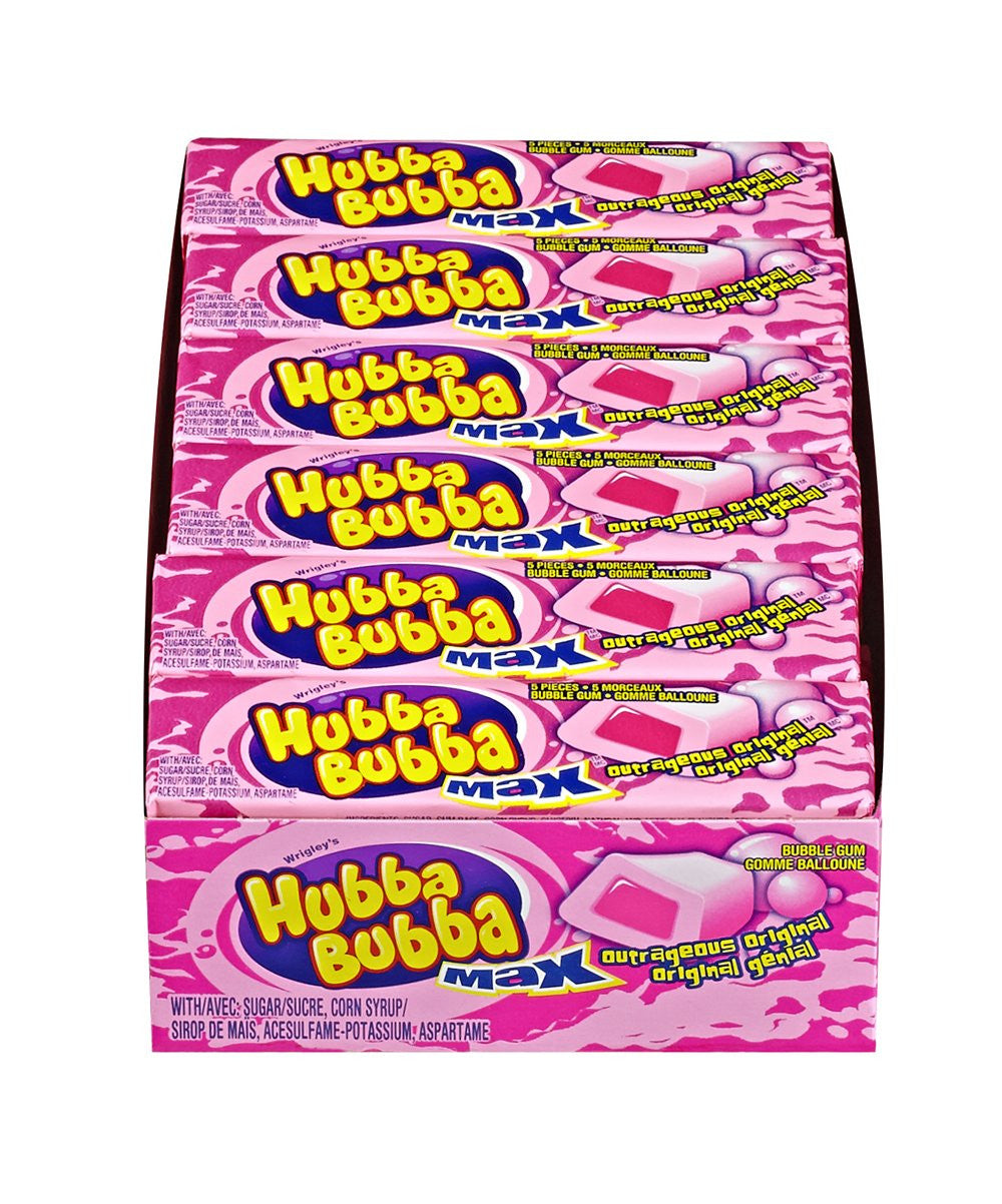Hubba Bubba Max, Outrageous Original, 18 Count - {Imported from Canada}