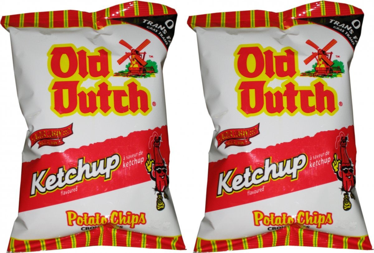 Old Dutch Potato Chips, Ketchup, 40g/1.4oz - 40 Pack{Imported from Canada}