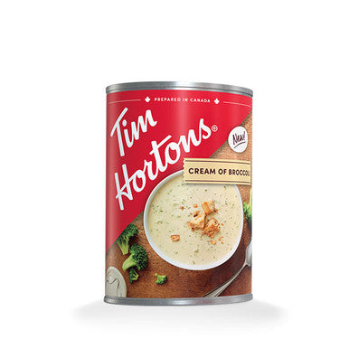 Tim Hortons Cream of Broccoli Soup, (12) 540ml/18 fl. oz Cans.,{Imported from Canada}