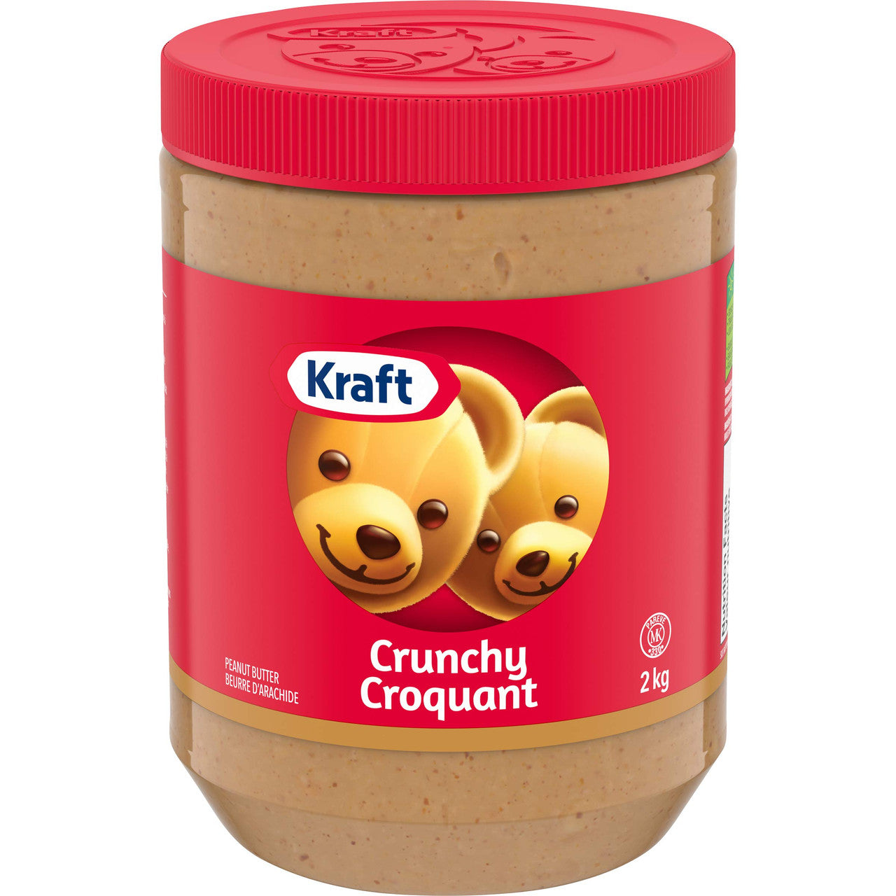Kraft Peanut Butter, Crunchy, 2kg/4.4 lbs. Jar (Pack of 6) {Imported from Canada}