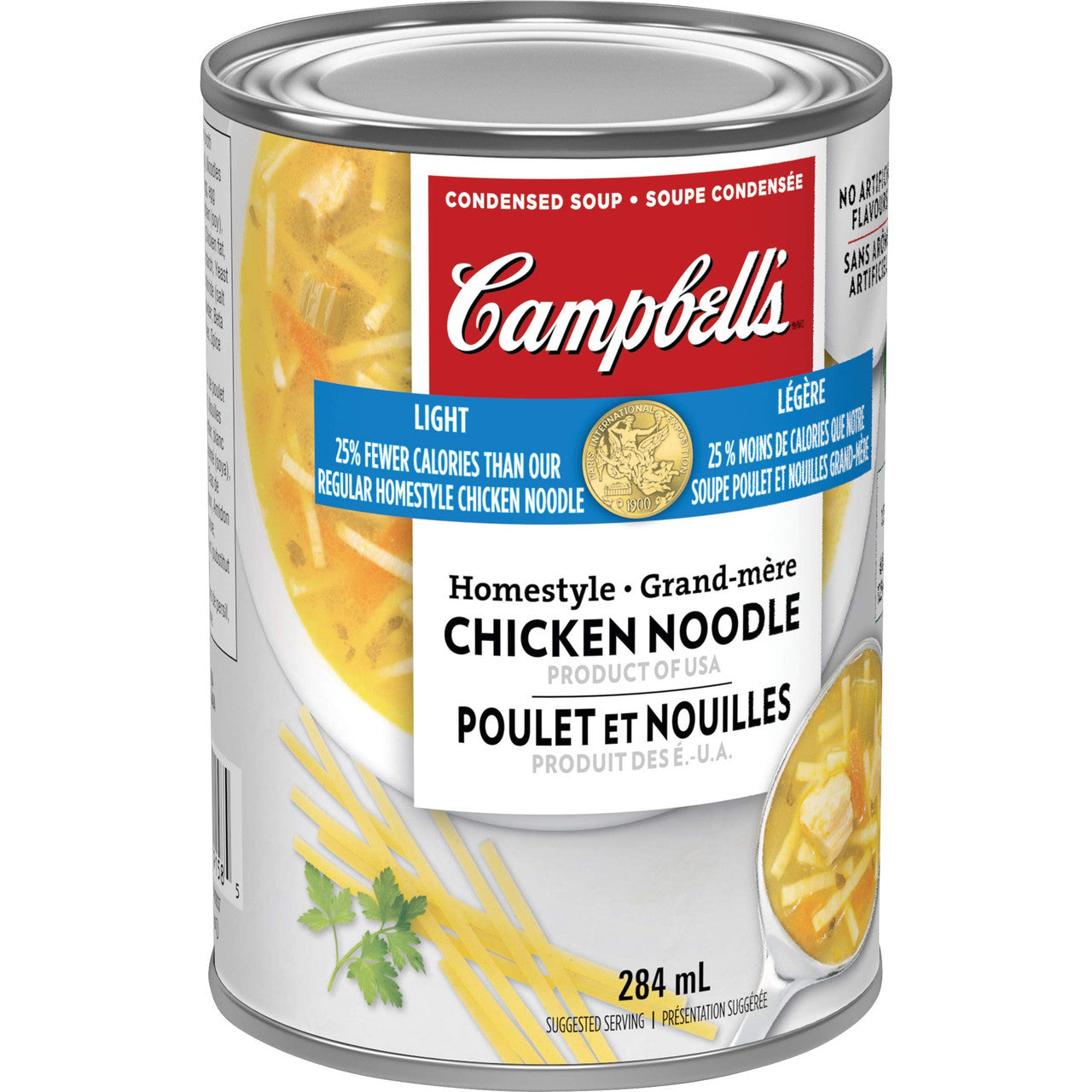 Campbell's Light Homestyle Chicken Noodle Soup, 284ml/9.6 oz. (Canadian)