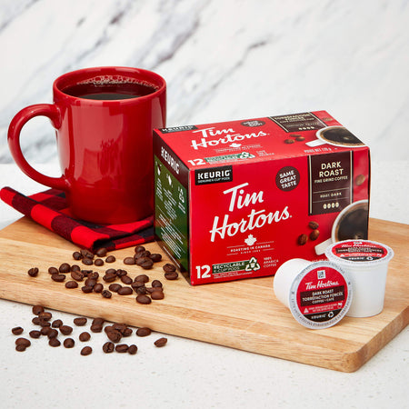 Tim Horton's K-Cup Dark Roast 12 Count {Imported from Canada}