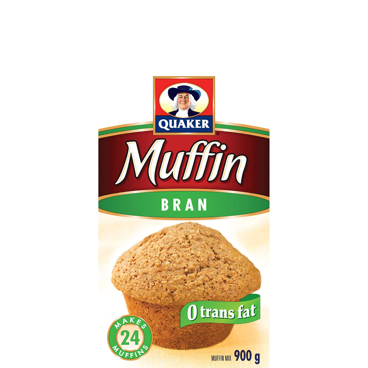 Quaker Muffin Mix Bran, 12ct, 900g, {Imported from Canada}