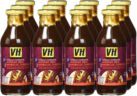 VH Korean BBQ Stir Fry Sauce (12 Count), 355ml/12oz., Jars {Imported from Canada}