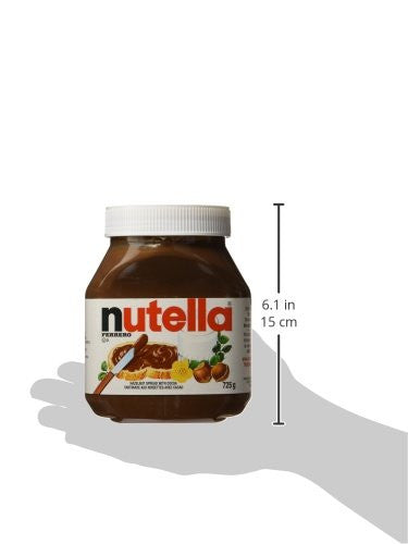 Nutella Hazelnut Chocolate Spread, 725g/25.6 oz., (2 pack) {Imported from Canada}