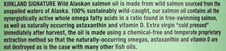 Kirkland Signature 100% Wild Alaskan Salmon Whole Fish Oil, 320 Softgels, {Imported from Canada}