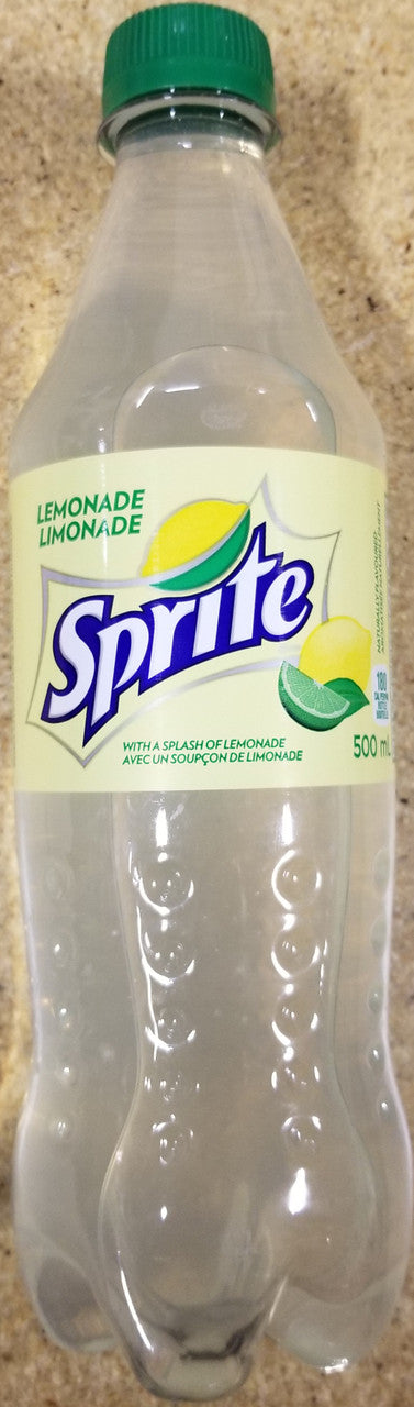 Sprite Lemonade  500ml/16.9 Fl oz. 12ct , soft drinks {Imported from Canada}