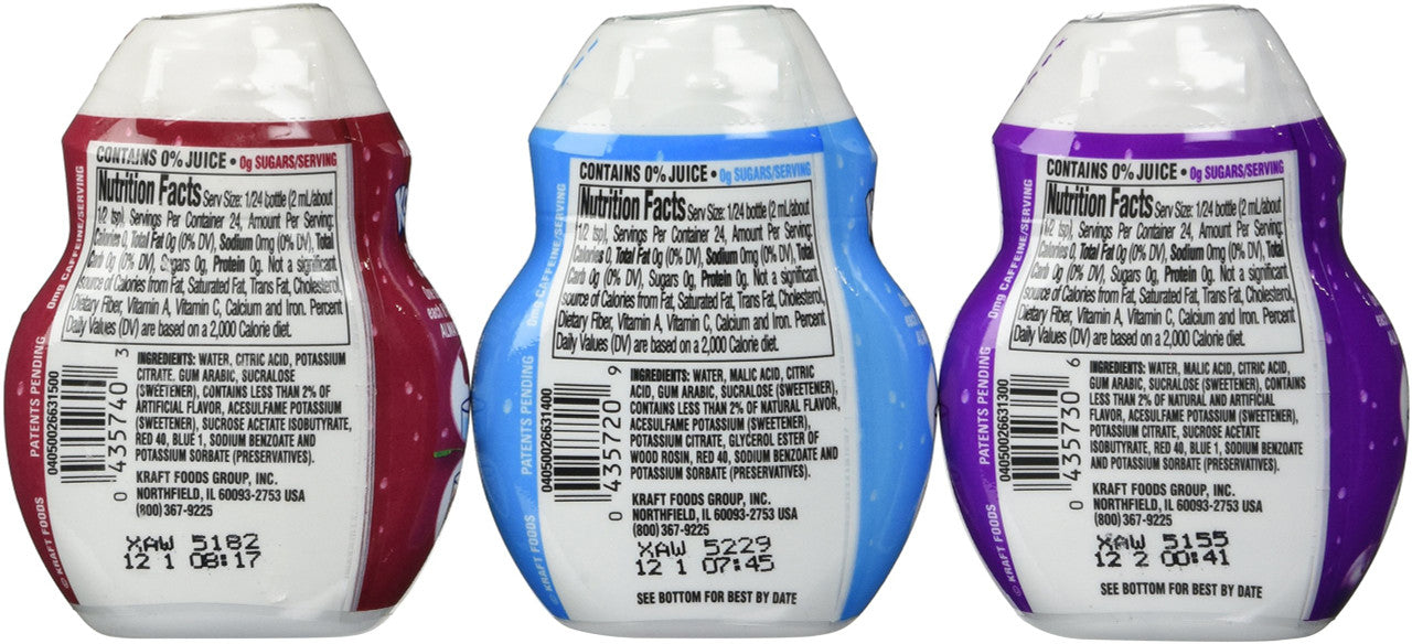 Kool-Aid Liquid Drink Mix Variety 3 Pack (Grape, Cherry and Tropical Punch) 1.62 fluid ounces each