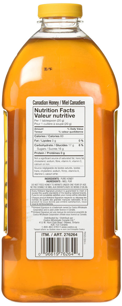 Kirkland Signature 100% Pure Liquid Honey, 3kg/6.6lb. {Imported from Canada}