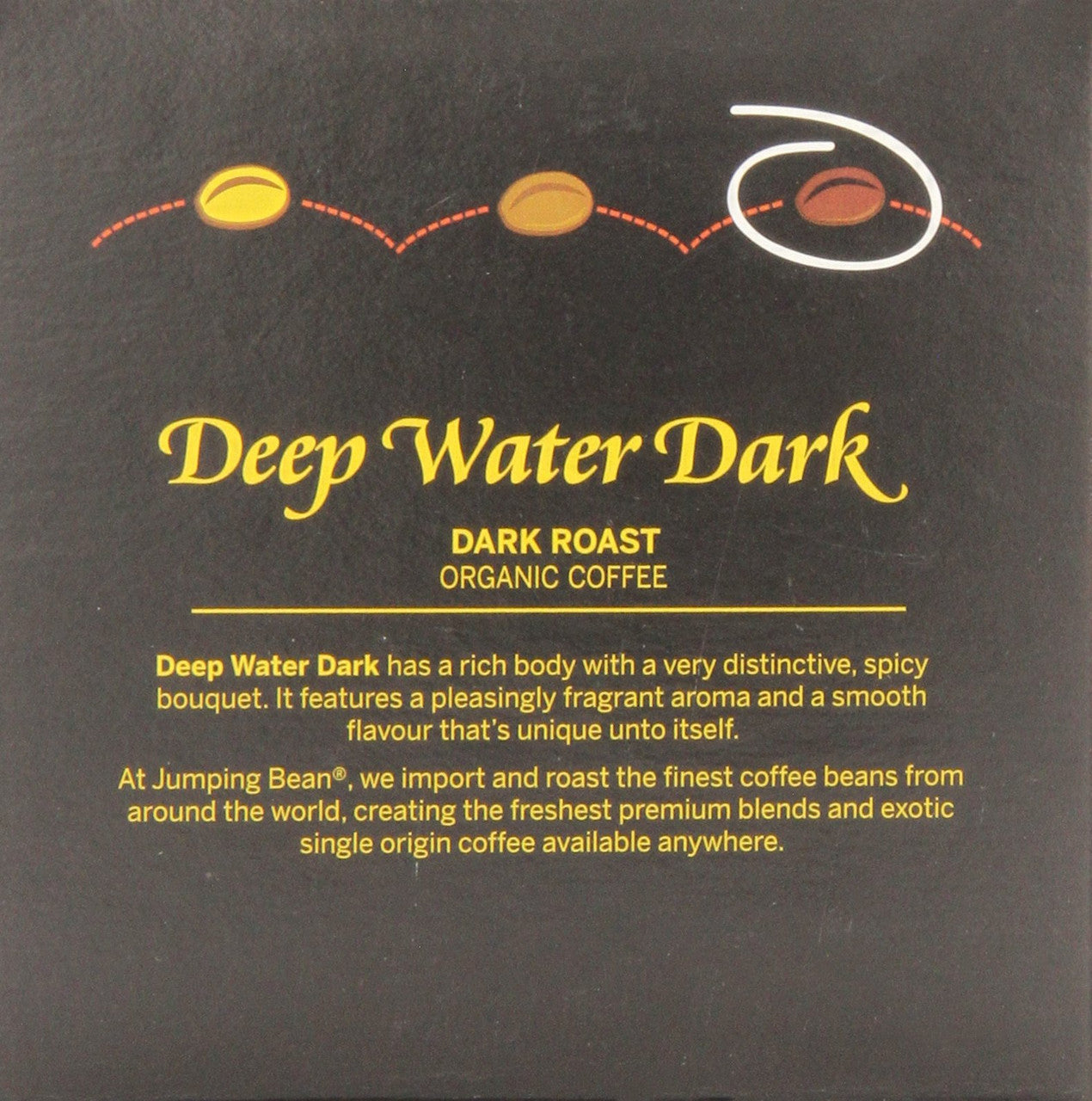 Jumping Bean Deep Water Dark Coffee, 12 Count {Imported from Canada}
