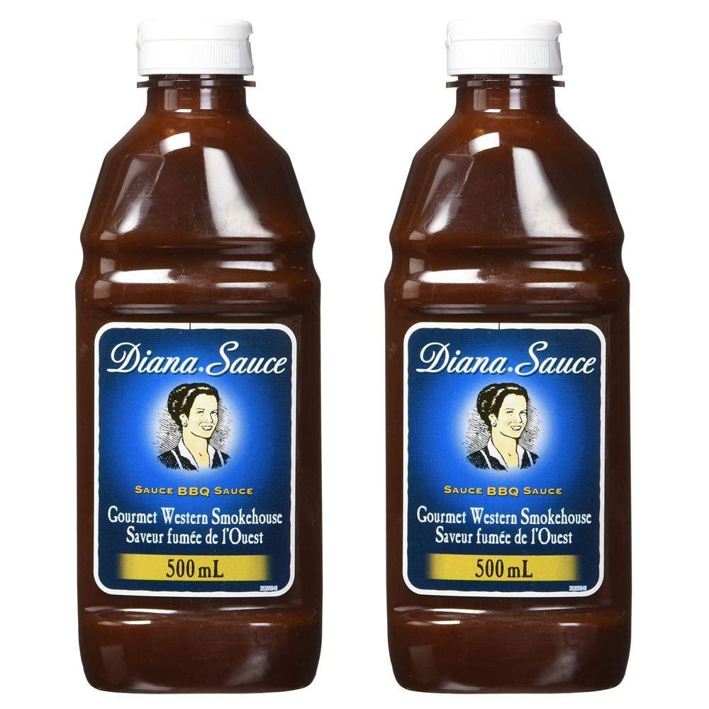 DIANA BBQ Sauce Smokehouse Flavour 500ml/16.90 oz. 2-Pack {Imported from Canada}