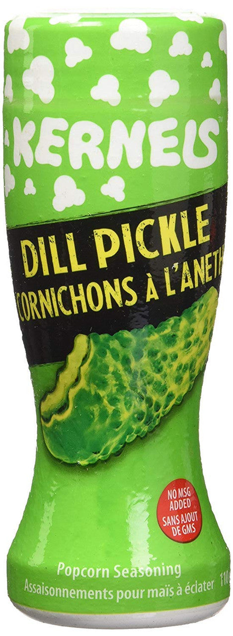 Kernels Dill Pickle Popcorn Seasoning, 110g, (3pk) (Imported from Canada)