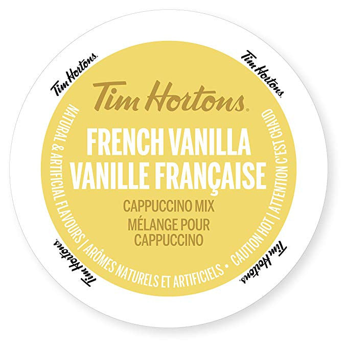 Tim Horton's Cappuccino French Vanilla k-cups 8 Count {Imported from Canada}