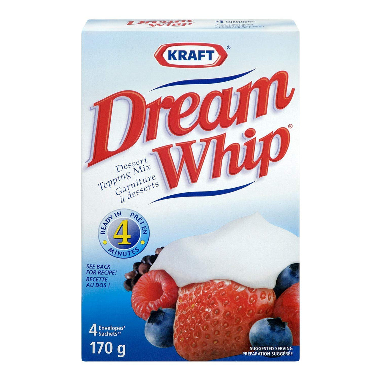 Dream Whip Dessert Topping Mix, 170g/6oz., {Imported from Canada}