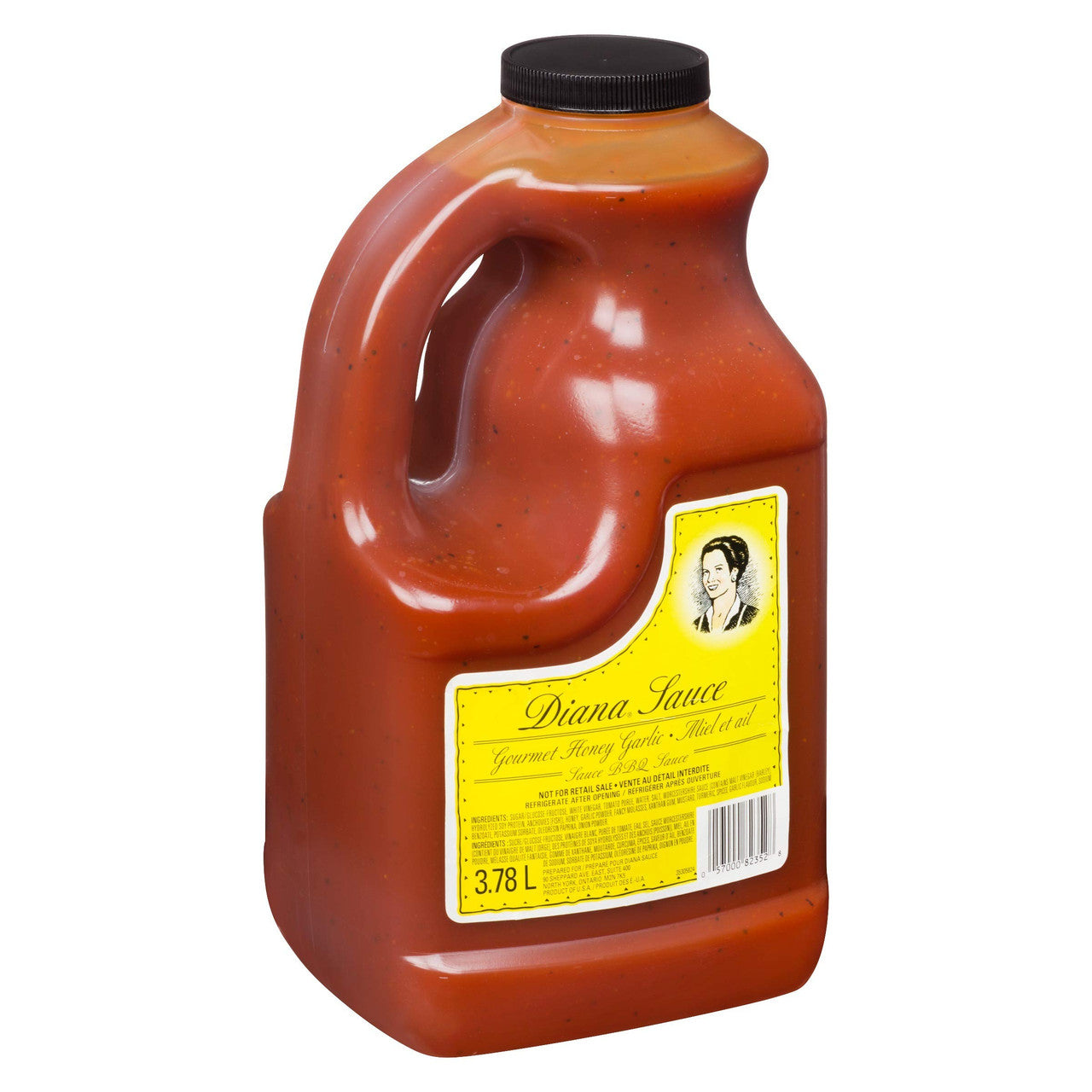 Diana Honey and Garlic BBQ Sauce 3.78 L/ 1 Gallon Jug, {Imported from Canada}