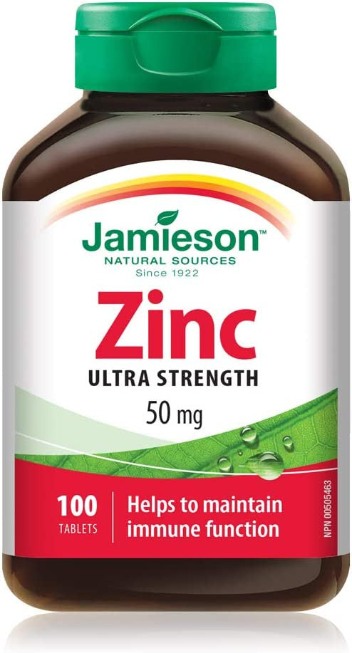 Jamieson Natural Sources Zinc 50 Mg {Imported from Canada}