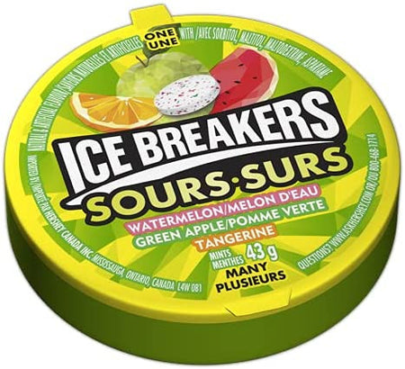 Ice Breakers Sour Fruits, 43g/1.5oz Pucks, (6ct) {Imported from Canada}
