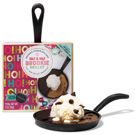 Cast Iron Skillet Brownie/Chocolate Chip Cookie Half & Half Brookie Baking Kit, 56g/2.0oz., {Imported from Canada}