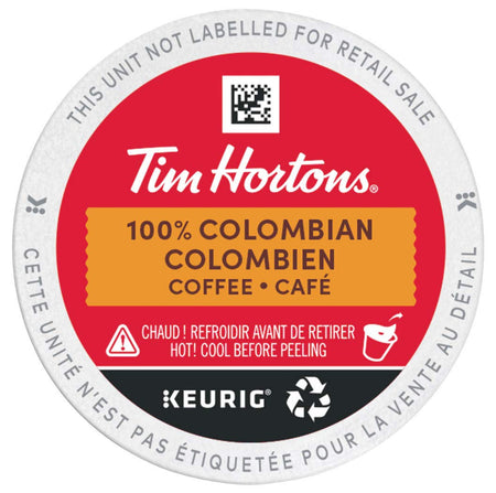 Tim Hortons 100% Colombian Single Serve K-Cups, 12 count