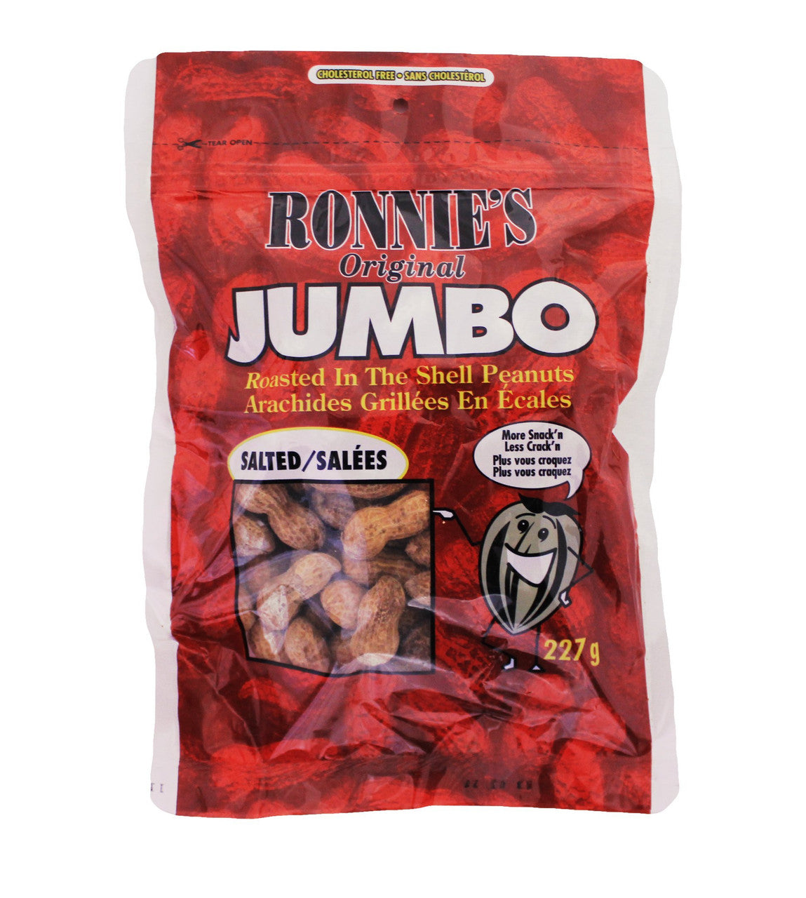 Ronnies Jumbo Roasted In The Shell Peanuts Salted 227g{Imported from Canada}
