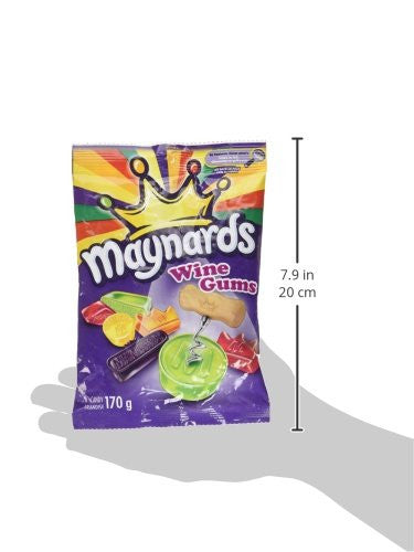 Maynards Wine Gums, Gummy Candy 170g (6oz) (Pack of 12) {Imported from Canada}
