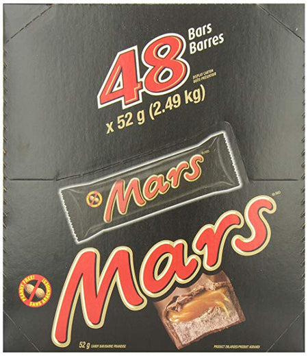 Mars Chocolate Bars - 48pk x 52g - {Imported From Canada}