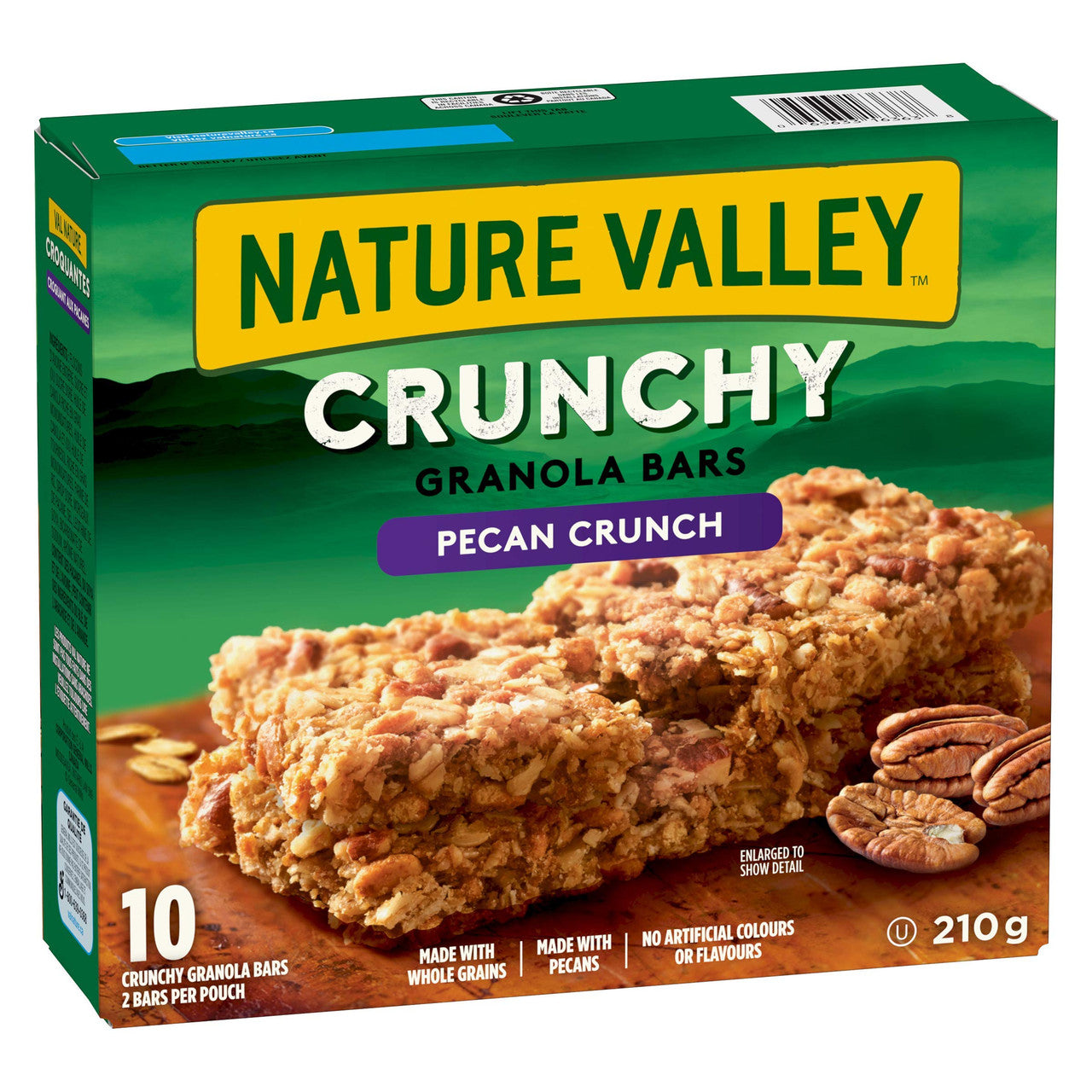 Nature Valley Crunchy Granola Bars Pecan Crunch,(10ct Box), 210g/7.4 oz., {Imported from Canada}