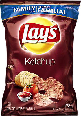 Lay's Potato Chips, Ketchup, 255 Grams/8.99 Ounces - 3pk {Imported from Canada}