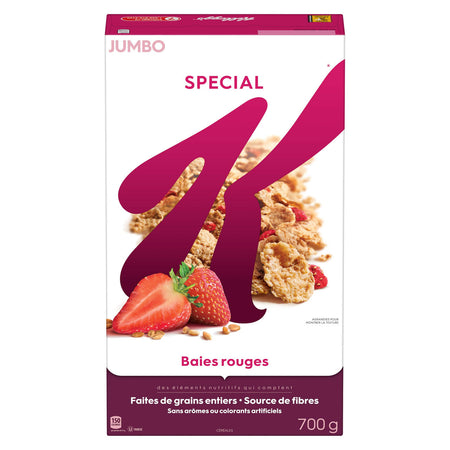 Kellogg's, Special K, Red Berries Cereal, Jumbo, 700g/24.7oz., {Imported from Canada}