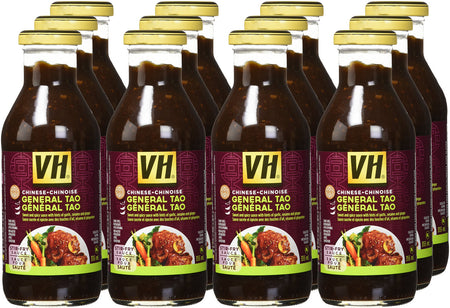 VH General Tao Stir Fry Sauce, 355ml/12oz, 12 Count, Jars {Imported from Canada}