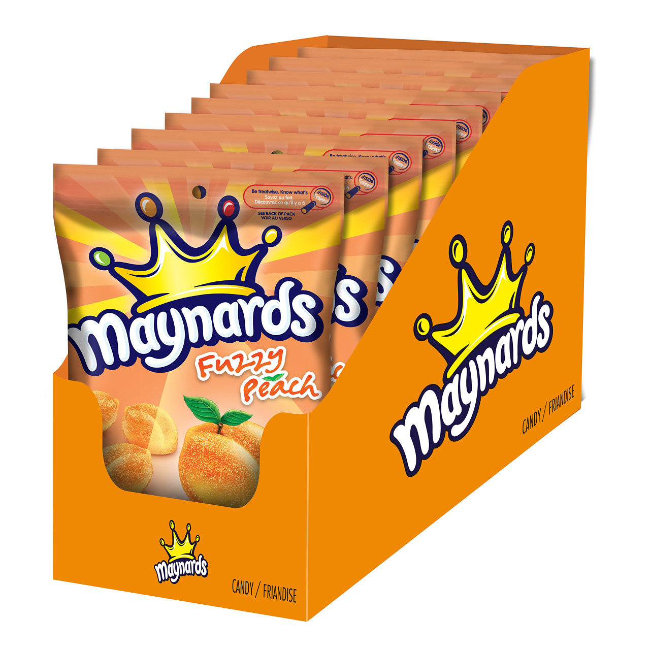 Maynards Fuzzy Peach, 185g/6.5 oz., 9pk {Imported from Canada}