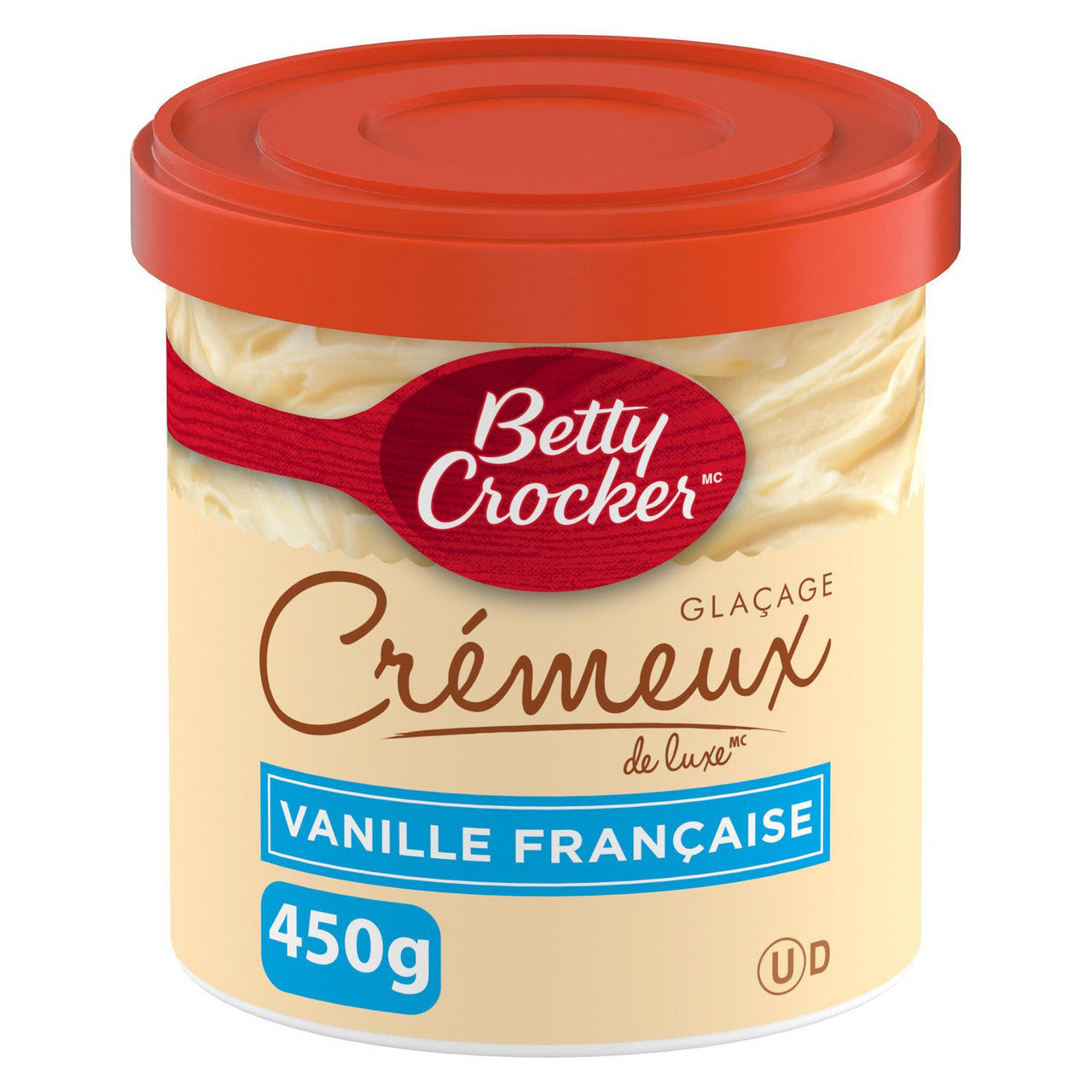 Betty Crocker Gluten Free Creamy Deluxe French Vanilla Frosting, 450g/15.75 oz. Jar {Imported from Canada}