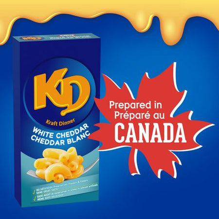 Kraft Dinner White Cheddar Mac & Cheese, 200g/7.1oz, 24ct {Imported from Canada}