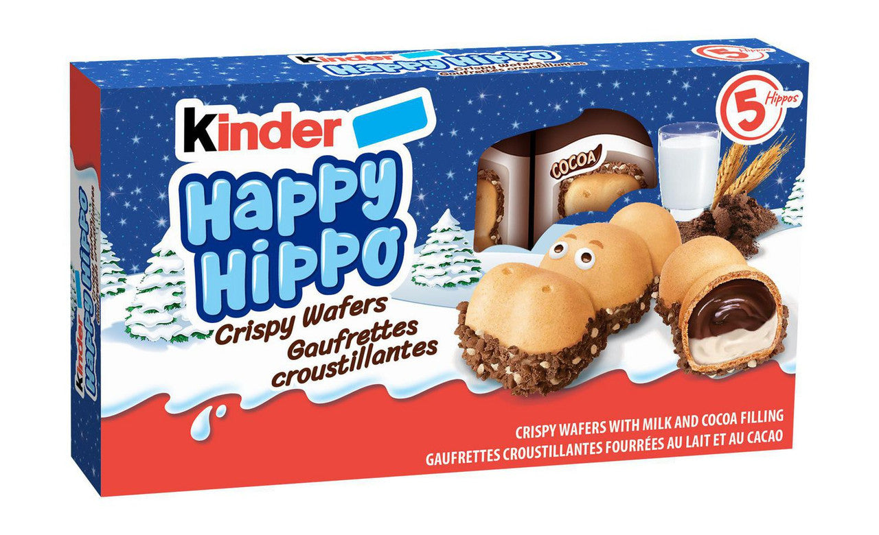 Kinder Happy Hippo Cocoa Cream Biscuits, 5ct, 103g/3.6 oz. Box {Imported from Canada}