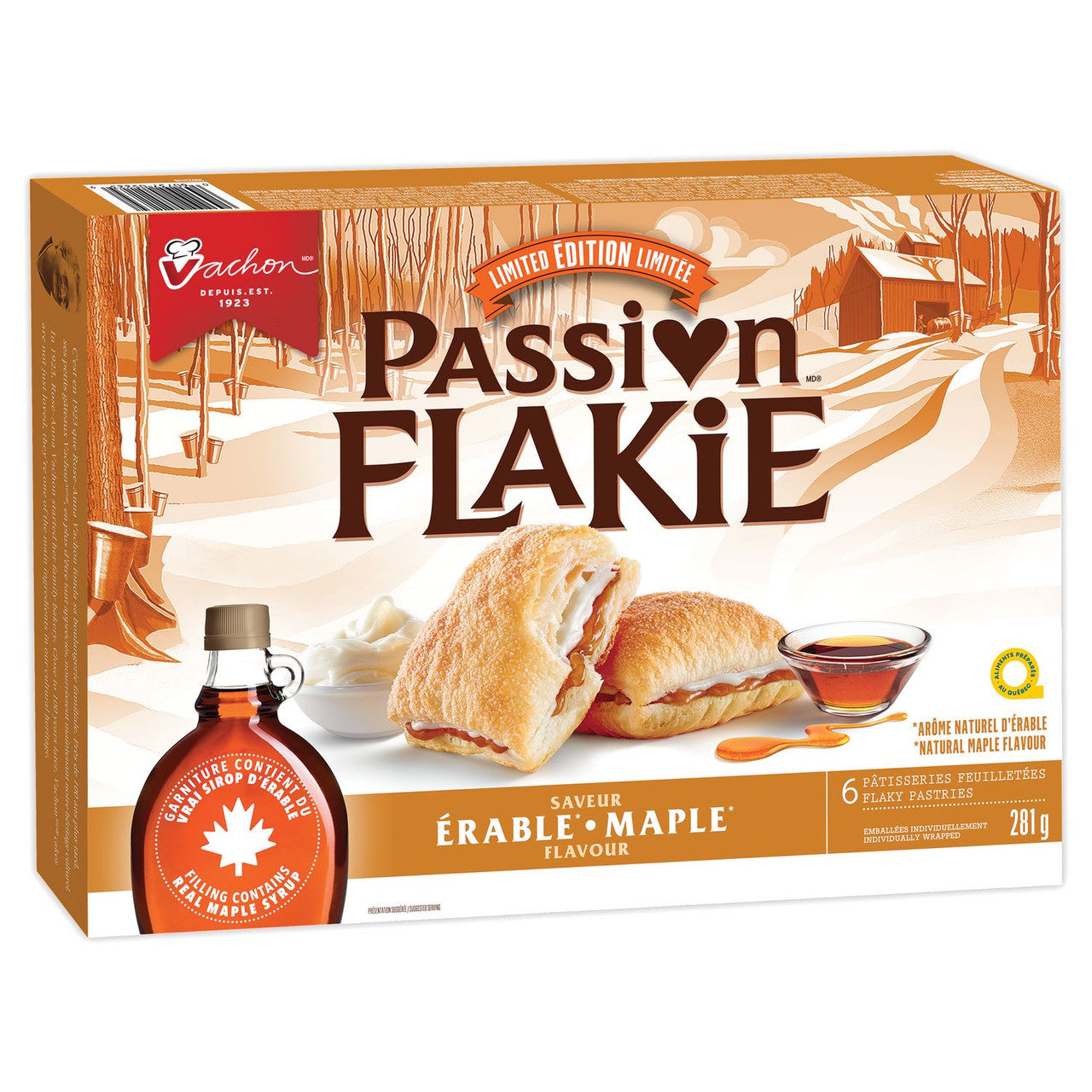 Vachon Passion Flakie Maple Flavor Cake, 281g/9 oz., {Imported from Canada}