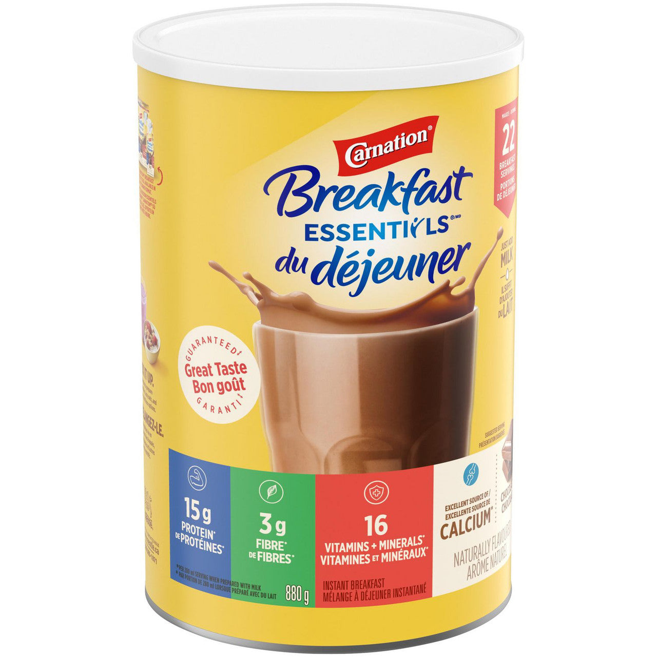 Carnation Breakfast Essentials Chocolate Drink Mix, 880g/1.9 lbs. {Imported from Canada}