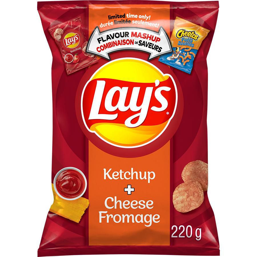 Lay's Potato Chips - Ketchup and Cheetos Mashup 235g/8.3 oz., Bag {Imported from Canada}
