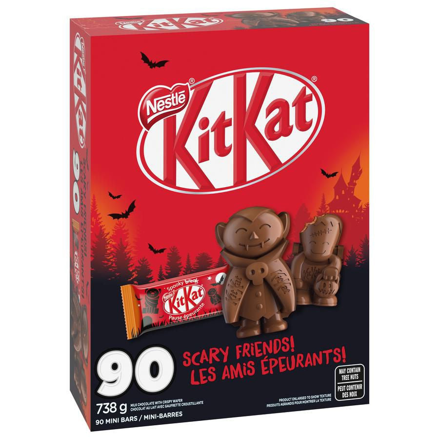 Nestle Kit Kat Halloween Scary Friends Chocolate, 90ct, 738g/1.6 lbs. {Imported from Canada}