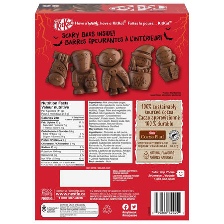 Nestle Kit Kat Halloween Scary Friends Chocolate, 90ct, 738g/1.6 lbs. {Imported from Canada}