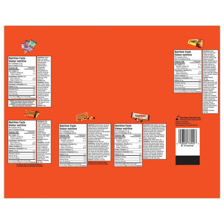 Hershey's Halloween Assorted Chocolate and Candy Value Bag, 75ct., 661g/1.4 lbs., {Imported from Canada}