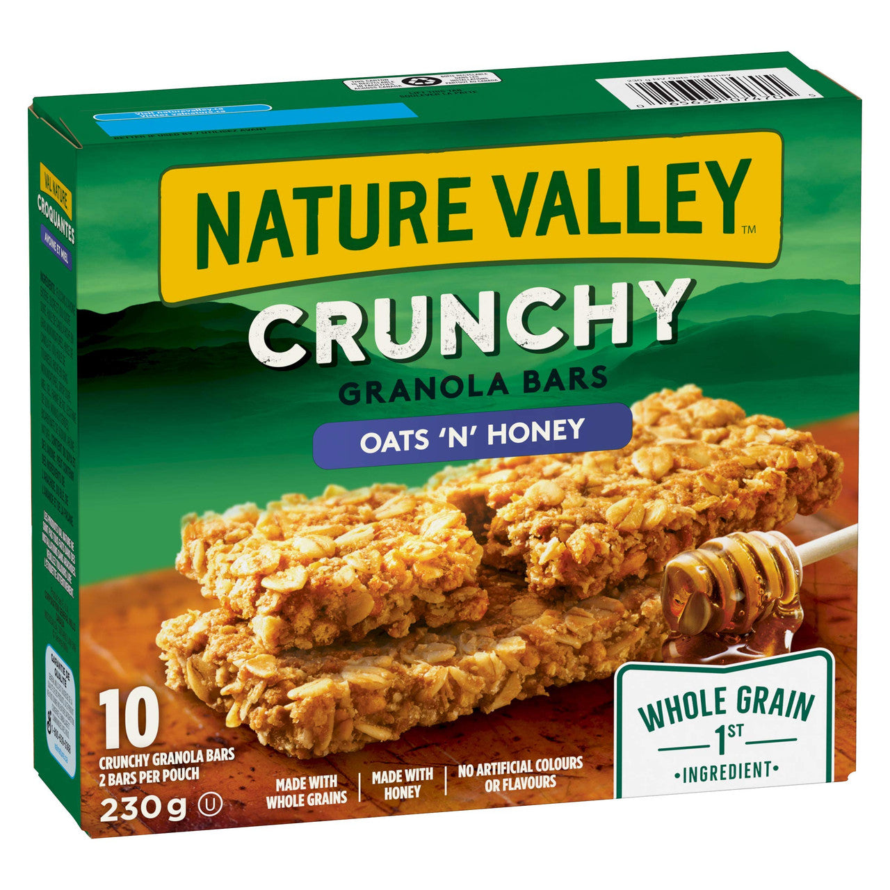 Nature Valley Crunchy Oats and Honey, 10-Count, 230g/8.1 oz., {Imported from Canada}