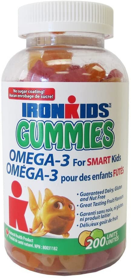 IronKids Gummy Omega-3 Vitamins, 200ct {Imported from Canada}