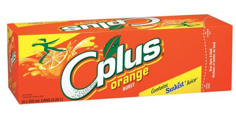 Coca-Cola, C plus Orange Burst Juice, 355ml/12 oz., 12pk, {Imported from Canada}