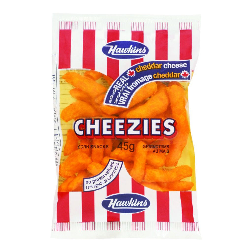 Hawkins Cheezies Corn Snacks, 45g/1.6oz., Bag {Imported from Canada}