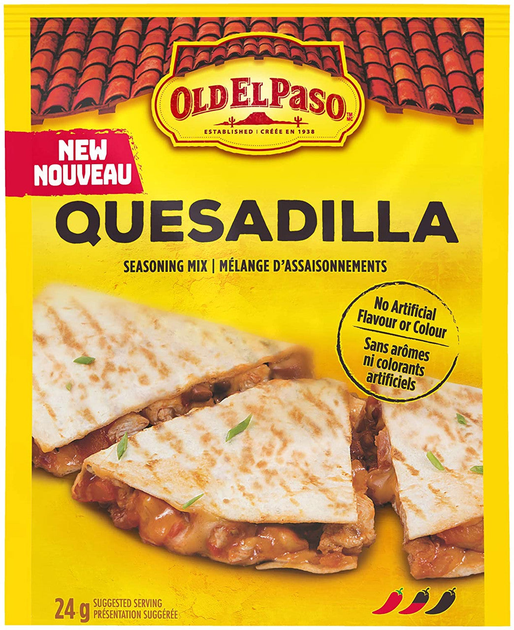Old El Paso Quesadilla Seasoning Mix, 24g/0.8oz., {Imported from Canada}