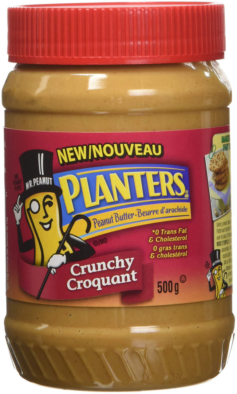 Planters, Crunchy Peanut Butter, 500g/17.6oz., {Imported from Canada}