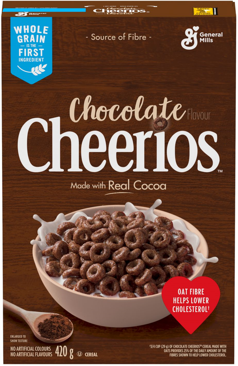 Cheerios Chocolate Flavor Cereal, 420g/14.7 oz. Box (Imported from Canada)